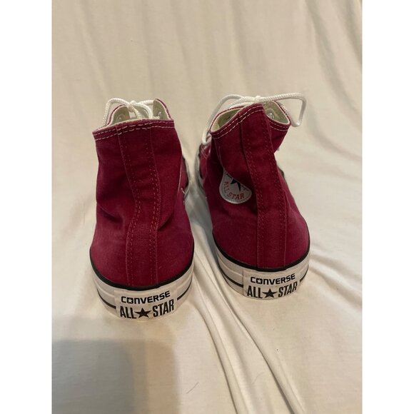 Converse Chuck Taylor All Star Hi Red Canvas Sneakers Size Men 11 Unisex - Picture 6 of 10